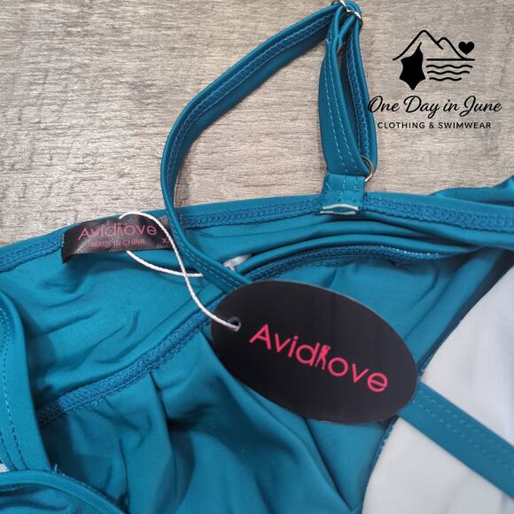 Avidlove Plus Size Boyshort Tankini Swimsuit Size XXL - Picture 4 of 6